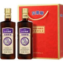 BETIS 贝蒂斯 小贝厨房 亚麻籽油礼盒装  500ml*2瓶*2件