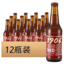 1906西班牙进口烈性精酿啤酒 原瓶原装高酒精度数整箱装 8.0°红色复古啤酒 330mL 12瓶