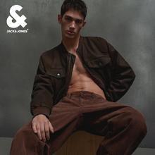 杰克琼斯 男士宽松棒球领棉服 224409020