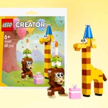 PLUS会员：LEGO 乐高 积木30689欢喜动物生日派对