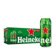 百亿补贴：京东百亿补贴：Heineken 喜力 经典 拉格啤酒 500ml*18罐 整箱装