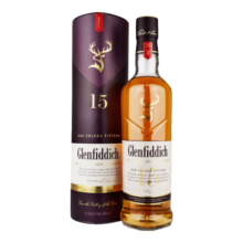 格兰菲迪（Glenfiddich）15年 单一麦芽威士忌 700ml 进口洋酒