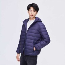 限尺码:雪中飞 男式连帽秋羽绒秋冬百搭羽绒外套男