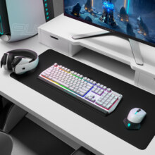 外星人（Alienware）AW510K 畅玩黑神话游戏机械键盘有线键盘 机械矮红轴 高端电竞RGB外设送男友送女友白色