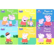 手掌书 小猪佩奇英文原版绘本 Peppa Pig little Library 儿童启蒙纸板书 粉红猪小妹玩具书 礼盒套装12册手掌书 fairy library