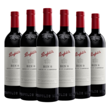 奔富（Penfolds）BIN8 设拉子赤霞珠红葡萄酒750ml*6原整箱 澳洲原产
