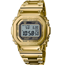 卡西欧（CASIO）手表男G-SHOCK经典金属小方块运动日韩表新年礼物GMW-B5000GD-9