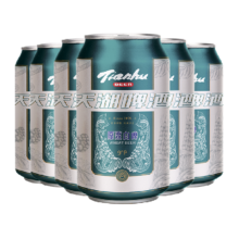 88VIP：tianhu 天湖啤酒 原浆白啤 330ml*6听