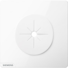 西门子（SIEMENS） 皓彩米绒白哑光无边框大面板 开关插座面板暗装86型奶油风插座 空白面板带出线孔
