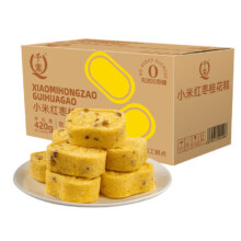 再降价：千业 小米红枣桂花糕420g