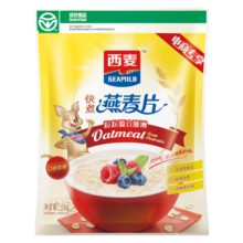 西麦超值快熟快煮燕麦片1000g 即食冲饮谷物营养早餐无额外添加蔗糖