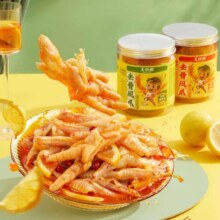王小卤去骨凤爪 无骨鸡爪 罐装 休闲零食 鸡爪 柠檬酸辣味500g*2件