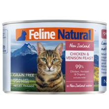 K9 Natural鸡肉鹿肉猫主食罐头170g*6成猫幼猫猫湿粮猫罐头 新西兰原装进口