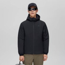 PLUS会员：拓路者 新雪丽棉服男连帽户外防风休闲外套