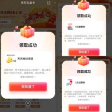 京东 京东礼品卡 持卡等级特权 可领50京豆/5元生活缴费券/2元话费券等