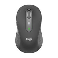 logitech 罗技 M750M 通用版鼠标 无线蓝牙鼠标 静音鼠标 智能鼠标 对称鼠标 黑色 带Logi Bolt USB接收器