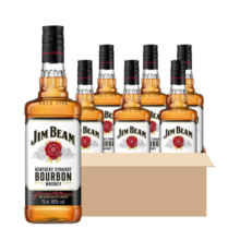 金宾（Jim Beam）波本 威士忌 白占边 调和型 洋酒 750ml*6 整箱装