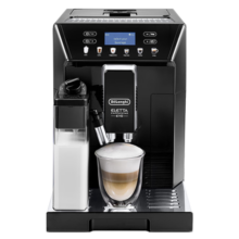 德龙（Delonghi）全自动进口咖啡机意式家用研磨一体机 触屏操作 一键奶咖 ECAM46.860.B 幻影雅黑 现货