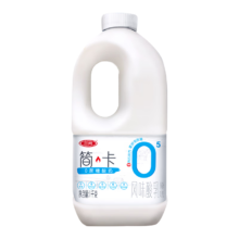 三元 简卡0添加蔗糖原味风味酸乳酸牛奶1kg/桶 低温奶