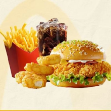 麦当劳 麦辣鸡腿堡套餐4件套 通用兑换码