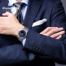 冠蓝狮（Grand Seiko） gs官方日本原装gs石英钢表带休闲商务男表SBGP009G 蓝盘SBGP013G