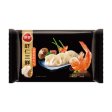 三全私厨系列虾仁三鲜水饺480g30只 虾饺早餐食品速冻饺子蒸饺煎饺