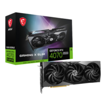 微星（MSI）魔龙 GeForce RTX 4070 SUPER 12G  GAMING X SLIM  电竞游戏AI设计智能学习黑神话：悟空显卡