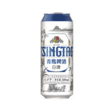 青岛啤酒（TsingTao）全麦白啤500ml*10听 礼盒装 年货节送礼