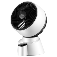 海尔（Haier） 空气循环扇电风扇台扇小风扇涡轮扇家用节能对流风扇台式音轻定时摇头办公学生宿舍桌面风扇 豪华加大遥控款XHY1810