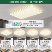 雷士（NVC）LED吸顶灯智能客厅灯大气现代简约卧室灯轻奢满天星灯具套餐灯饰 力荐【4室1厅】客厅+卧室*4
