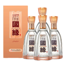 京东百亿补贴：今世缘 柔雅国缘 42度 柔雅型白酒 500ml*4瓶 整箱装