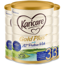 可瑞康（karicare）新西兰进口金装A2蛋白婴幼儿牛奶粉900g 3段 3罐 （1-2岁）26年6月到期