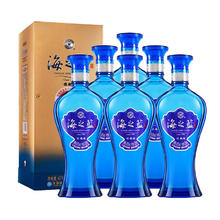 88VIP会员：洋河 海之蓝 42%vol 绵柔浓香型白酒 520ml*6瓶