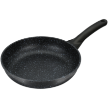 炊大皇 平底锅煎锅 麦饭石色不粘牛排煎蛋锅24cm 磁炉通用高级JG24GJ