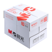 晨光（M&G）A4打印纸复印纸一箱 办公打印用纸整箱5包2500张批发 【办公推荐】70g 一箱（2500张）