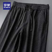 ROMON 罗蒙 灯芯绒加绒加厚裤 610H灰色 加厚款