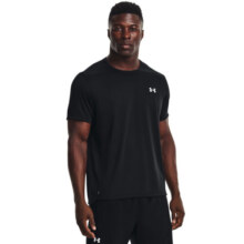 安德玛（UNDERARMOUR）Speed Stride 2.0男子干爽透气跑步运动短袖T恤1369743 黑色001 M