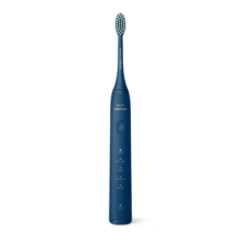 飞利浦（PHILIPS）电动牙刷 S3成人情侣款男女友生日礼物 新年礼物 软毛柔和亮白刷头宝藏刷5种模式深藏蓝HX2471/01