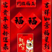 需首购：2025蛇年 对联+福字*2+手提袋 大礼包