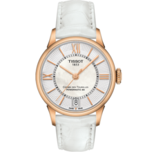 天梭（TISSOT）手表 杜鲁尔系列腕表 皮带机械女表 新年礼物T099.207.36.118.00