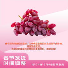 京鲜生 Mr.Seafood 云南克伦生无籽红提 净重3斤 葡萄 提子 新鲜水果源头直发 易掉粒