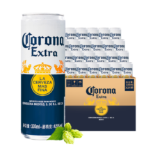 科罗娜（CORONA）特级啤酒330ml*24听啤酒整箱装经典拉格百威集团年货节送礼