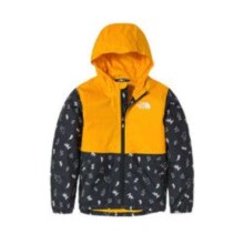 20点：THE NORTH FACE 北面 童装小童冲锋衣|53D6 5K6/黑色/黄色 5T