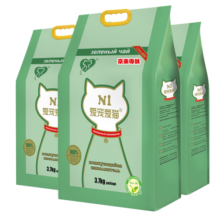 N1 爱宠爱猫纯豆腐猫砂11.1kg结团紧实不易粘底可冲马桶[整箱销售] 绿茶豆腐砂3.7kg*3 2.0mm