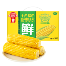 20点、plus会员：十月稻田 鲜食黄糯玉米 4.4斤(220g*10根) *4件