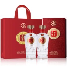 20点、plus会员：五粮液股份 万事如意福顺 浓香型纯粮食白酒 52度500ml*6瓶
