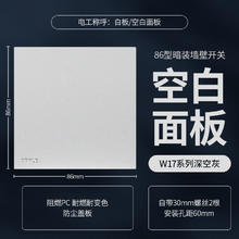 OPPLE 欧普照明 W17 深空灰 空白面板 86型