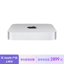 苹果 Apple Mac mini 2023款 迷你台式机 银色（M2 8+10核、核芯显卡、8GB、256GB SSD、MMFJ3CH/A）
