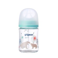 贝亲 玻璃奶瓶 160ml 彩绘小熊 SS 0-1月+凑单