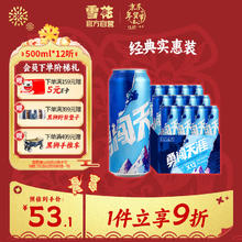 SNOWBEER 雪花 啤酒勇闯天涯 500ml*12听
